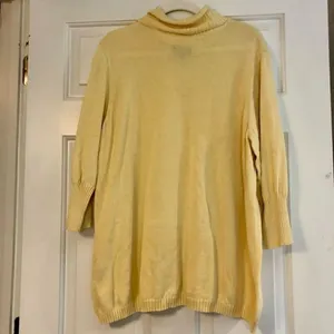 Avenue 22/24 Women’s Yellow Turtleneck Sweater thumbnail 2
