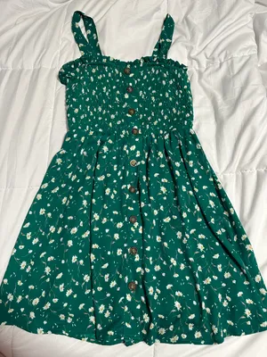 Sienna Sky Green Floral Mini Dress thumbnail 1