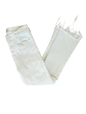 Mother Denim Women’s The Insider Crop Step Fray Jeans Fairest of Them All Sz 26 thumbnail 12