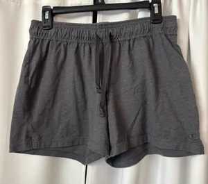 Champion Women’s Gray Drawstring Lounge Shorts Medium thumbnail 1