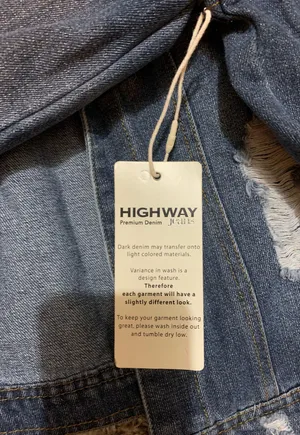 Highway Premium Denim Jean Jacket Size XL thumbnail 3