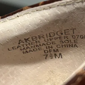 Anne Klein Brown Snakeskin Heels Sz 7.5M thumbnail 5