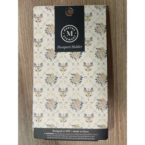 Martha Stewart Floral Passport Holder Elegant Travel Organizer Air Tag Holder thumbnail 2