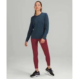 Lululemon Swiftly Relaxed Long Sleeve Shirt True Navy Iron Blue Small thumbnail 4