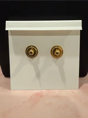 Tory Burch | Gold Plated Icon Logo and Rich Bronzy Enamel Stud Earrings | Sm/Med thumbnail 4