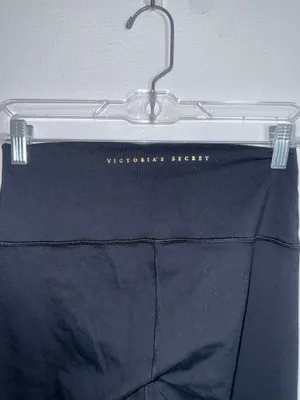 Victoria’s Secret Black Cropped Leggings High Rise 25” Skinny Athletic thumbnail 6