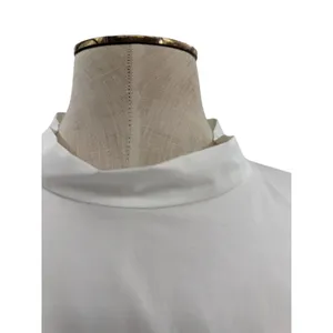 Marni White Cotton Mock Neck Peplum Blouse Top White Italy‎ 38 US 2 thumbnail 3