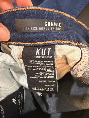Kut from the Kloth Connie High Rise Ankle Skinny Denim Jeans Size 8 thumbnail 8