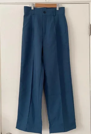 Wide Leg Pants Retro Was Thin Casual Pants thumbnail 1