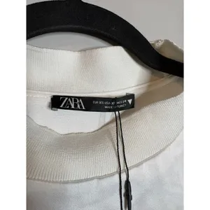 NWT Zara satin short sleeve blouse thumbnail 5