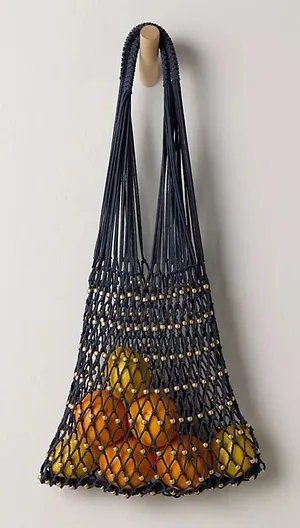 Free People Wishing Well Beaded Net Tote thumbnail 1