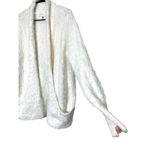 Anthropologie Knitted & Knotted Wool Blend Fuzzy Cardigan Sweater‎ Size M thumbnail 4