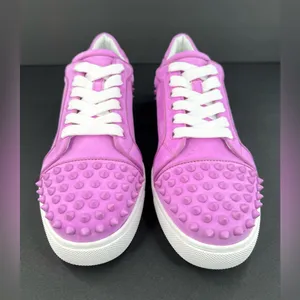 Christian Louboutin Vieira 2 Orlato Flat Bubble Gum Pink Women Sneakers EU 42 thumbnail 6