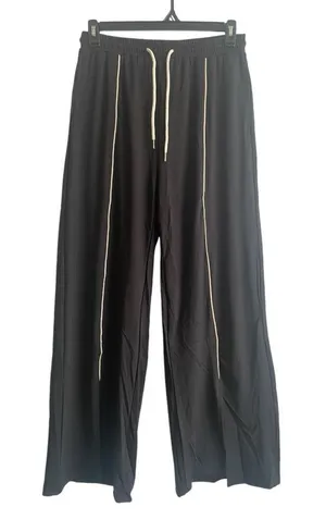 Daisy Street Wide-Leg‎ Track Pant Low Rise Style With Relaxed Loose Slit Leg thumbnail 1