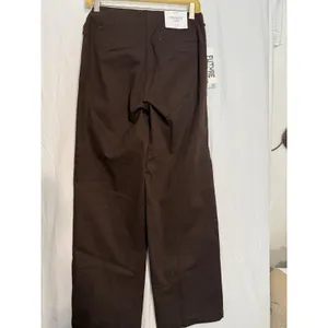 Future Collective Women's Brown High Rise Straight Leg Twill Dress Pants 2 29" thumbnail 6
