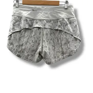 Lululemon‎ Speed Up Shorts Women's 6 City Breeze Alpine White Running Athletic thumbnail 2