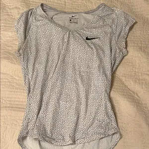 Nike Women's Black and White Dotted Tee thumbnail 1