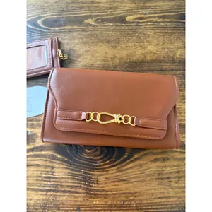 Time And Tru Brown Woven Wallet And Key Chain Card‎ Holder thumbnail 2