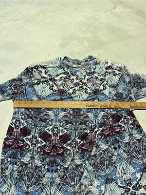 Free people Blue pattern Printed Long Sleeve Top medium thumbnail 5