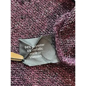 Lane Bryant Purple Sparkle 3/4 Sleeve Lightweight Asymmetrical Sweater 22/24 thumbnail 6