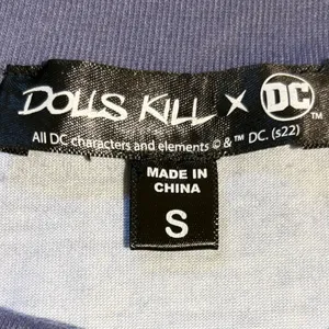 DOLLS KILL x DC Batman Symbol Gotham City Comic Long Sleeve Shirt ~Small💛 thumbnail 10