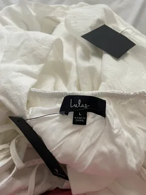 Lulus Soaking Up the Summertime White Tie-Back Skort Romper thumbnail 9