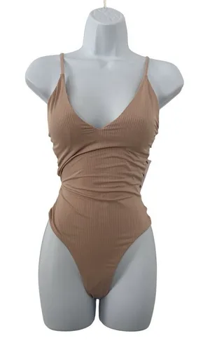 YMI RUGBY TAN one-piece swimsuit NWT thumbnail 1