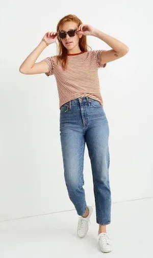 Madewell Classic Straight Jeans in Peralta Wash thumbnail 1