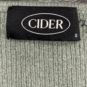 Cider Sage Green Ultra Cropped Button Knit Cardigan SZ S Slim Streetwear Y2K thumbnail 4