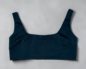 NIA Teal Square Neck Sleeveless Crop Top Bralette‎ thumbnail 1