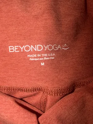 Beyond Yoga Spacedye High Rise Athletic Clove Brown Heather leggings medium. thumbnail 5