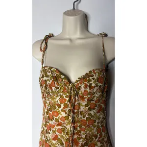 Realisation Par 100% silk floral mini strap dress XS thumbnail 4