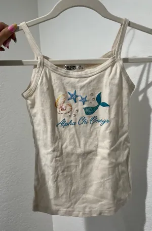 Alpha chi omega tank top White Size M thumbnail 1