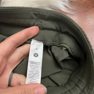 Lululemon Swift Mid-Rise Wide Leg Pants Army Green Size 2 Drawcord thumbnail 6