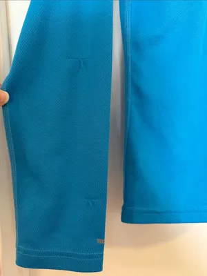 Eastern Mountain Sports Teal Blue Quarter-Zip Athletic Top thumbnail 4