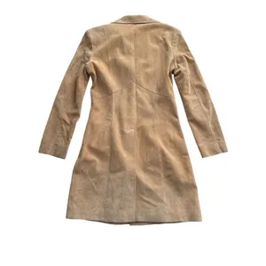 BeBe Vintage Suede Coat‎ Jacket Womens Small Tan Genuine Leather Y2k 90s thumbnail 8