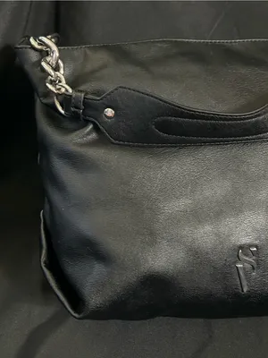 Simply Vera Vera Wang Black Shoulder Bag With Chain Strap thumbnail 4