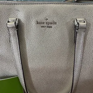 2 piece! Kate Spade Metallic Jackson Leather Medium Satchel Crossbody AND Wallet thumbnail 4