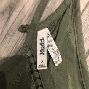 NWT Mudd Womens Small Tank Top Olive‎ Green Dress Midi Knee Length thumbnail 4