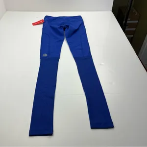 PURE BARRE Splits59 Womens Size‎ XS Leggings Blue Lycra Stretch Ribbed Leg NEW thumbnail 12