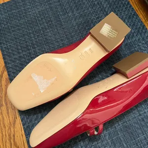AGL Women's Red Patent Leather Mary Jane Shoes thumbnail 9