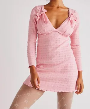 NWOT Free People Women's Palina Mini Dress Sz L thumbnail 2