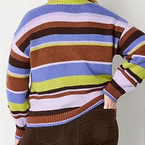 🌻🌻🌻BOGOHO 🌻🌻🌻St. John's Bay Cozy Purple and Brown Crew Neck Sweater-Large thumbnail 2