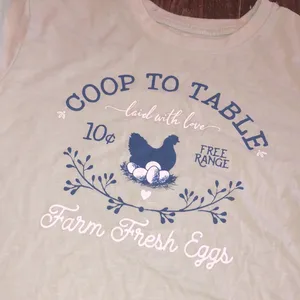 Lost creek outfitters T-shirt coop to table free range farm fresh eggs medium thumbnail 3