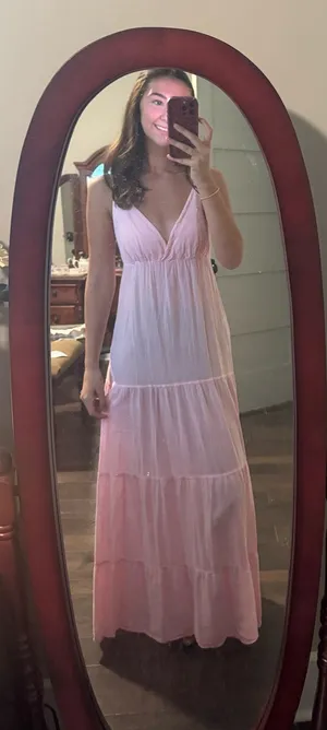 Palmetto Moon Seaspice pink dress thumbnail 1