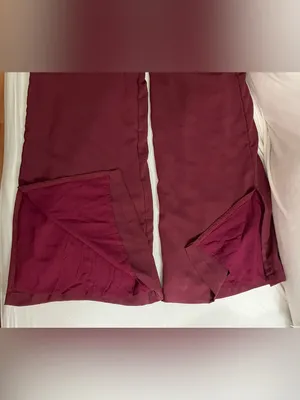 Altar’d State Burgundy Lace-Trim Wide-Leg Jumpsuit Size M thumbnail 9