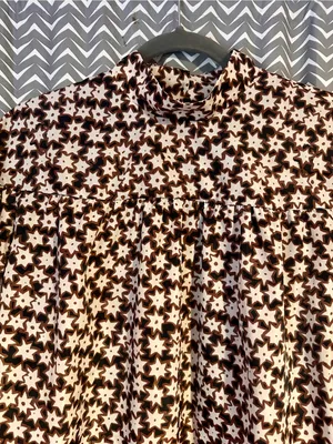 Anthropologie | Long-Sleeve Mock-Neck Swing Mini Dress, M thumbnail 5