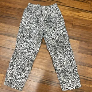 Urban Outfitters Tan & Black Cheetah Print High Rise Ankle Length Pants Size M thumbnail 3