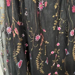 Lulu’s For the Frill of It Black Embroidered Strapless Midi Dress Medium thumbnail 8