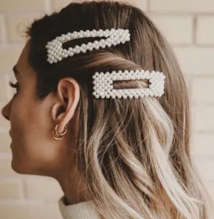 Pearl Hair Clip Set thumbnail 1